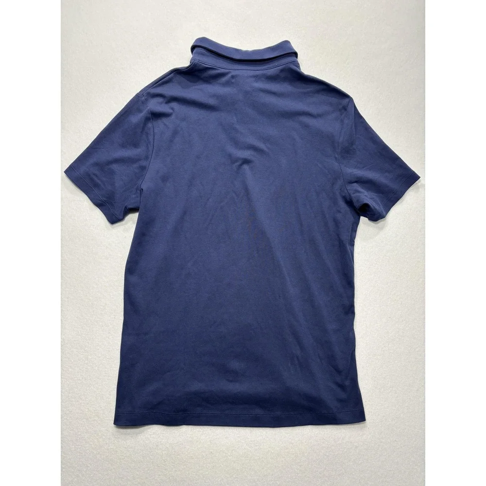 Banana Republic Polo Shirt Mens Large Blue Short Sleeve Jersey Regular Fit